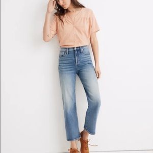 Madewell Slim Wideleg Crop in Reggie Wash
